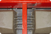 sleepers in tensioning frame