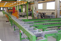 pretensioning ageinst the tensioning bed